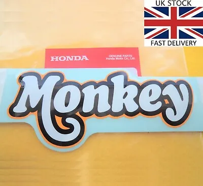£4.85 • Buy GENUINE Honda Monkey Z125 Side Panel Decal Sticker Monkey Bike Z50 ORANGE