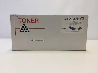 BLACK Q2612A-CI Toner Cartridge For HP & Canon Printers (see Description) • $12.95