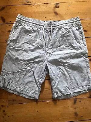 Men's H&M LOGG Pale Blue Shorts Elasticated Waist Size M • £3