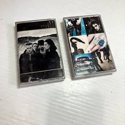 U2 Achtung Baby The Joshua Tree Audio Music Cassettes Lot Of 2 Rock • $9.75