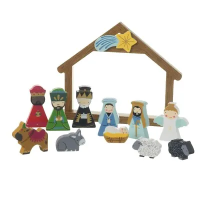 Heaven Sends Boxed Wooden Nativity Set - Lovely Christmas Gift Idea  • £23.99