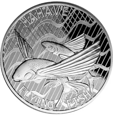 2020 Tokelau Flying Fish (Hahave) $5 1 Oz .999 Silver Proof-Like Coin W/capsule • $32.50