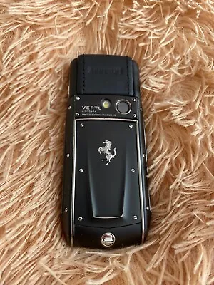 Vertu Ascent Ti Ferrari Nero Limited 2009 Genuine Mobile Phone Black Leather • $1274.15
