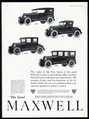 $9.95 • Buy MAXWELL Car Auto Ad 1922 Four Different Models Shown