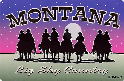 Montana Cowboys Horses Big Sky Country Single Swap Playing Card  • $1.95