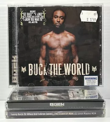 Young Buck Buck The World + Case Dismissed + Clean Up Man CD Albums Rap Bundle • $62.62