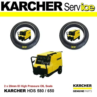 Genuine Karcher Hds 580 650 Pump Piston Oil Seals Gasket O-ring Service Kit • £24.99