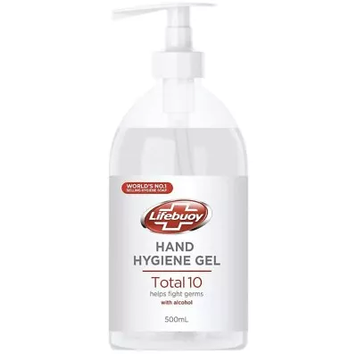 5 X Lifebuoy Hand Hygiene Antibacterial Gel Helps Fight Germs With Alcohol 500ml • £29.99