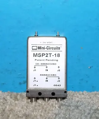$59.96 • Buy Mini-Circuits MSP2T-18 DC -18GHz 50 Ohm SMA (F) SPDT Coaxial Switch
