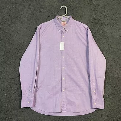 J Press Shirt Mens XL Purple Oxford Button Down OCBD Long Sleeve Preppy NWT • $59.88