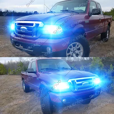 For FORD Ranger 1991-2011 - 2x 9007 HB5 8000K LED Headlight Bulbs High-Low Beam • $19.84