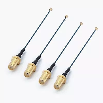 Pack Of 4 6 GHz IPEX Type To SMA Female Cable 50Ohm 200mm Coaxial Cable Antenn • £12.99