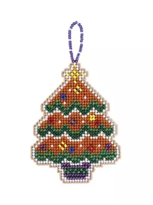 Gingerbread Tree - Mill Hill - Beaded Holiday - Cross Stitch Kit - MH21-2115 • $13.99