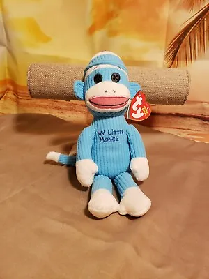 NWT Ty Beanie Baby - My Little Monkey 10  Blue (misprint) • $29.99