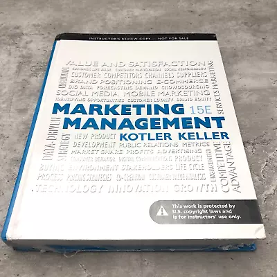 Marketing Management By Kotler & Keller - NEW INSTRUCTOR'S REVIEW COPY • $69.95