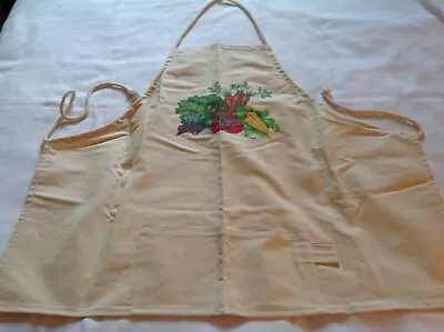 Vintage Human-i-Tees Gardener’s Vegetable Work Apron 100% Cotton • $24.95