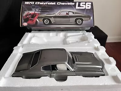 1/18 Acme 1970 Chevrolet Chevelle Ls6 Shadow Gray Without Stripe New In Box • $127