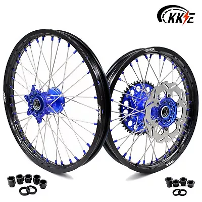 $529 • Buy KKE 21  19  Cast Wheels Rims Set Fit Yamaha YZ125 YZ250 1999-2021 YZ250F YZ450F