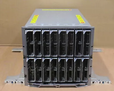 Dell PowerEdge M1000E Chassis W/ 16x M620 Blade Server 32x E5-2680v2 1024GB Ram • $7500