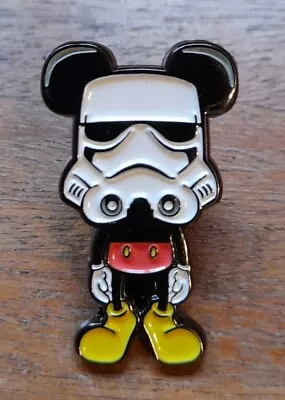 Mickey Mouse Stormtrooper Metal Enamel Pin Badge Brooch Star Wars Mash Up Gift • £7.49