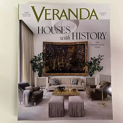 Veranda Magazine Jan Feb 2024 Houses With History The Preservation Issue • $12.75