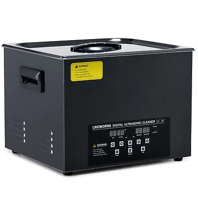 CREWORKS 15L Digital Ultrasonic Cleaner With Stainless Steel Basket 600W Heater • $197.99