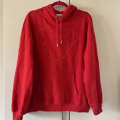 H&M Red Mickey Mouse Hoody Size Large • £0.99