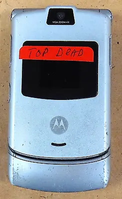 Motorola RAZR V3 - Silver ( GSM ) Cellular Flip Phone • $5.09