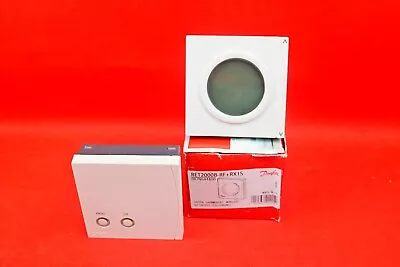 Danfoss RET2000B-RF+RX1S Digital Room Thermostat & Receiver 087N644400 • £59.99