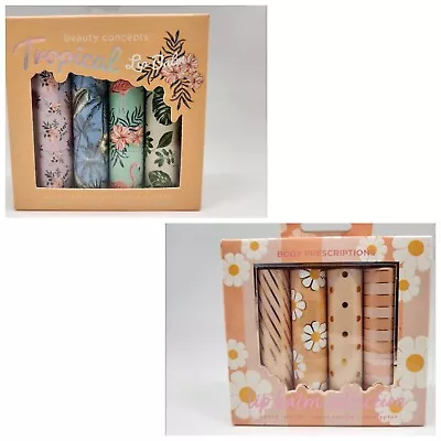 4 PIECE Lip Balm Set Peony Peach Vanilla Eucalyptus Berry Orange Hibiscus U PICK • $19.95