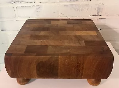 Vintage Raised Hardwood Grain Butcher  Cheese Block Board • $20