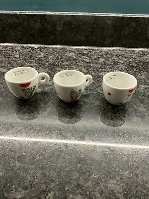 £40 • Buy Kiki Smith Illy Espresso Set Of 3 Cups Art Collection Butterfly Brand New