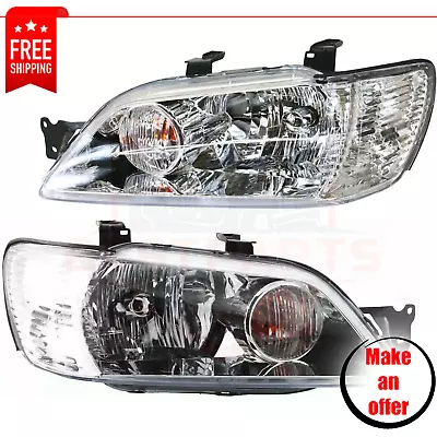 New Headlight Set 2 Pieces Halogen For 2002-2003 Mitsubishi Lancer • $173.24