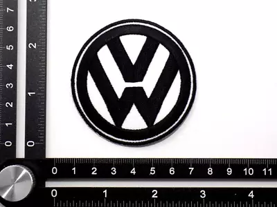 Vw Embroidered Patch Iron/sew On ~2-1/2  Volkswagen Racing Beetle Bulli Golf Gti • $7.99