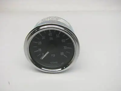 NEW UNBOXED VDO 2 1/16  Industrial Mechanical Oil Pressure Gauge 0-80 PSI • $22.45