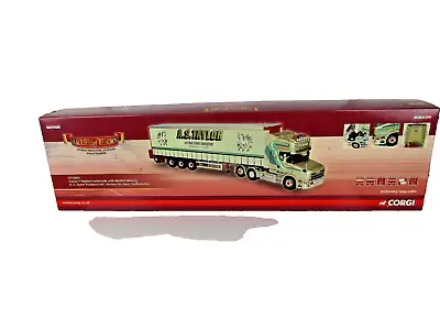 Corgi 150 Scania T Topline Curtainside With Moffett Mounty A.S Taylor CC12823 • $74.59