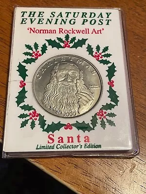 2000 Christmas Norman Rockwell Art 20 Gram Nickle SilverRound Proof • $38