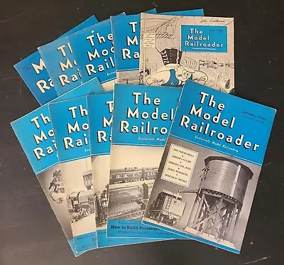 Lot Model Railroader Magazines 1940 & 1942 • $14.99