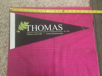 Thomas College WATERVILLE MAINE ME Pennant Banner Flag - EST. 1894 -FAST SHIPPER • $9.69