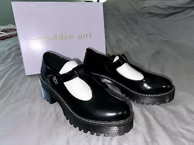Madden Girl Womens Mary Janes Holly Size 9 Chunk Platform Shoes • $41.50