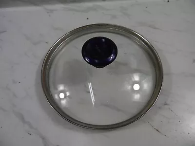 🎆T Fal REPLACEMENT GLASS LID 7 IN ROUND KNOB CULINARY VTG🎆 • $9.98