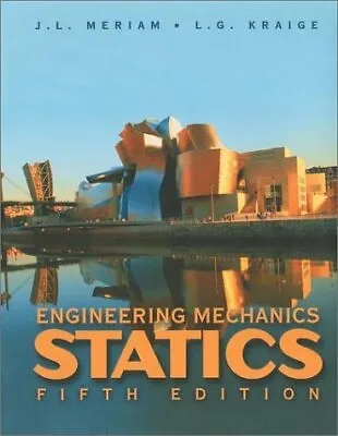 £10.28 • Buy Engineering Mechanics: Statics V. 1, Meriam, JL, Used; Good Book