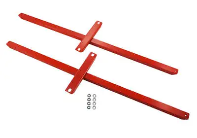 1979-2004 Mustang & Cobra RED 43  12 Gauge Thick Subframe Connectors Weld In • $84.95