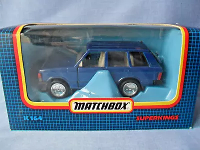 Matchbox Superkings K164 Range Rover - Dark Blue - Mint Boxed - 1990. • £2.99