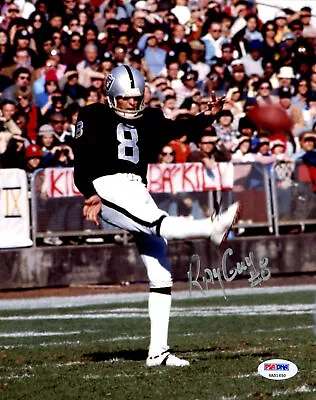 Ray Guy Autographed 8x10 Photo Oakland Raiders (smudged) Psa/dna Stock #226410 • $10