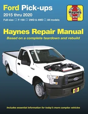 F-150 Ford F150 Pickup 2015-2020 Repair Manual Shop Service Book Haynes • $38.45