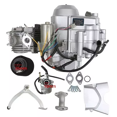 125cc Engine 4 Stroke Motor Semi-Auto 3+1 Reverse Fr ATV 4 Wheeler Quad Tricycle • $388.69