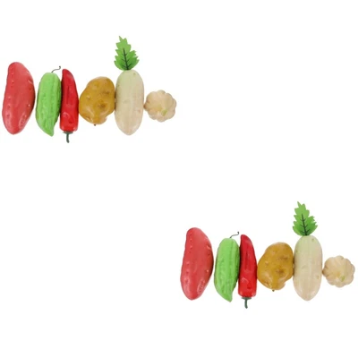 £11.82 • Buy  12 Pcs Plastic Simulated Vegetable Model Child Artificial Plants Fake Hot Chili