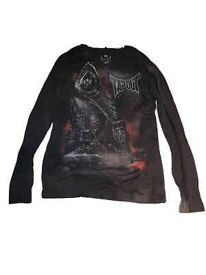Tapout Long Sleeve V-neck Black Printed Shirt Sz XL • $25