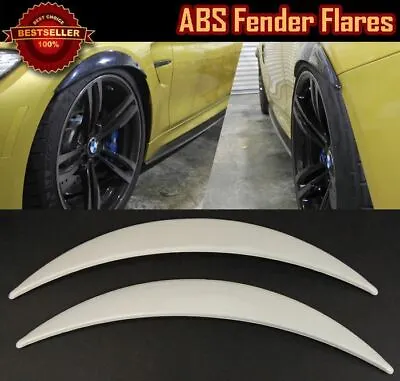 Pair Of Painted White 1  Diffuser Wide Fender Flares Extension For Mitsubishi • $28.96